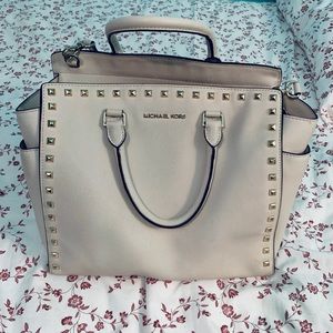 Michael Kors Large ‘Selma Stud Top Zip Saffiano’